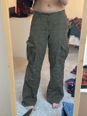 H&M Olive Utility Cargo Pants - Men's